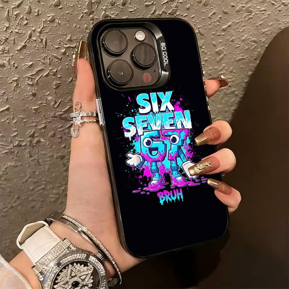 Six Seven 6 7 Phone Case For iPhone 17,16,15,14,13,12,11 Plus,Pro Max,XS,Colored Silver Plated Inside Cover iPhone16se4
Six Seven 6 7 Phone Case For iPhone 17,16,15,14,13,12,11 Plus,Pro Max,XS,Colored Silver Plated Inside Cover iPhone16se4