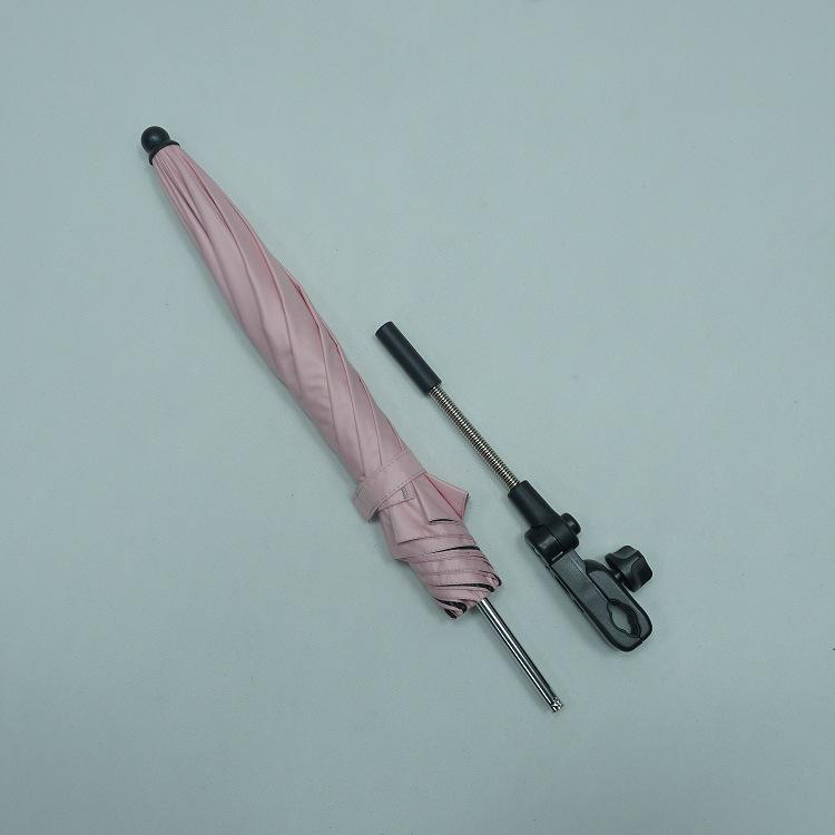 Pink UV Protection Stroller Sunshade with Black Glue Umbrella, Baby Stroller Walking Tool for Parent-Child. 394X8
Pink UV Protection Stroller Sunshade with Black Glue Umbrella, Baby Stroller Walking Tool for Parent-Child. 394X8