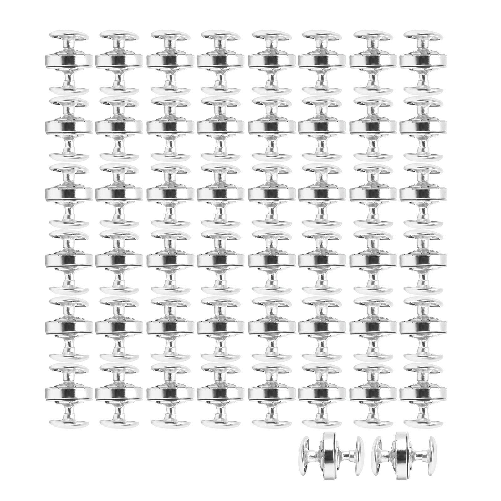 50 Sets Magnetic Button Clasp Snaps 14x4mm Thick High Hardness DIY Magnetic Fasteners for серебряный
50 Sets Magnetic Button Clasp Snaps 14x4mm Thick High Hardness DIY Magnetic Fasteners for серебряный