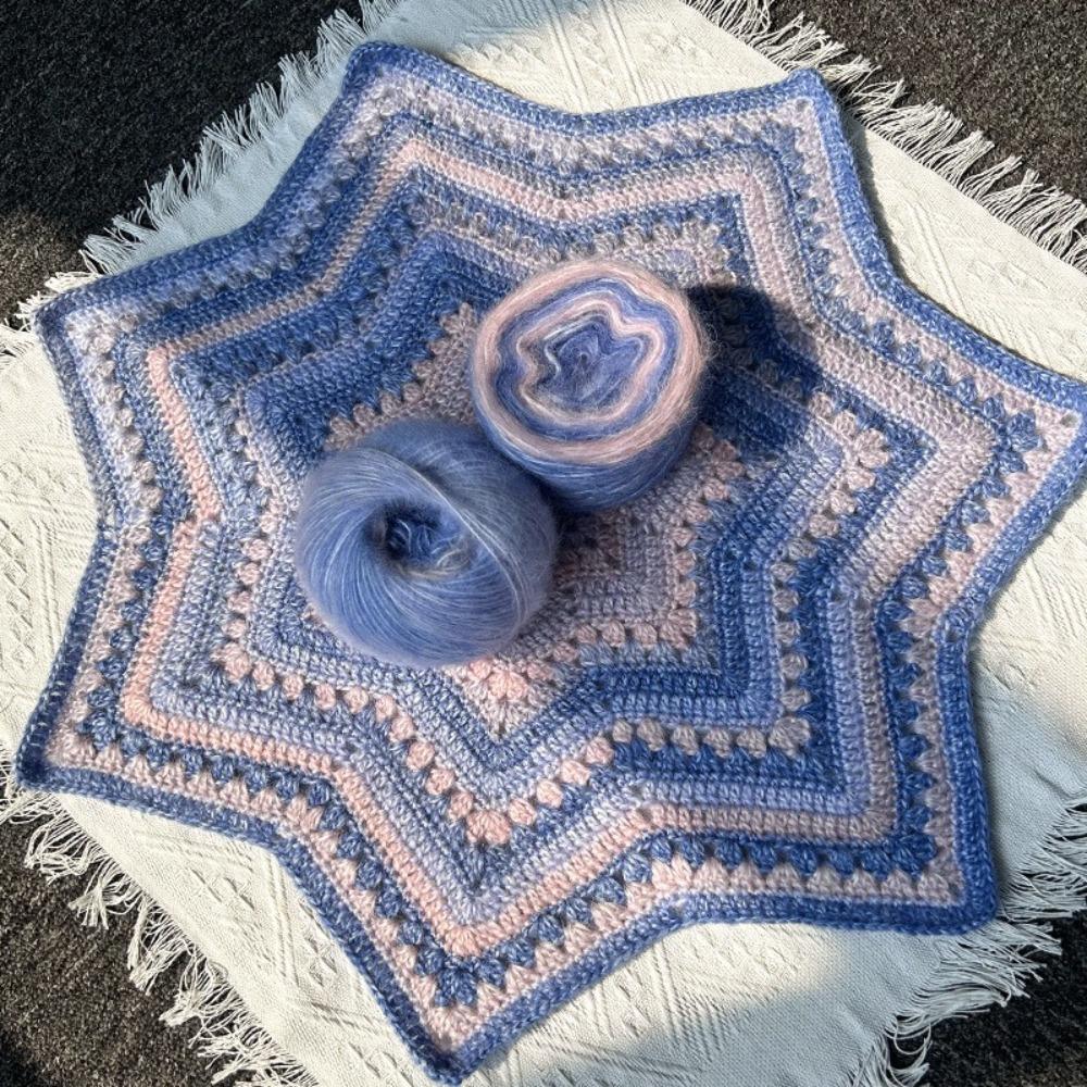 Unfinished Gradient Seven Star Blanket Crocheted Star Knitted Blanket For Girlfriend and Mom Gift Style 5
Unfinished Gradient Seven Star Blanket Crocheted Star Knitted Blanket For Girlfriend and Mom Gift Style 5