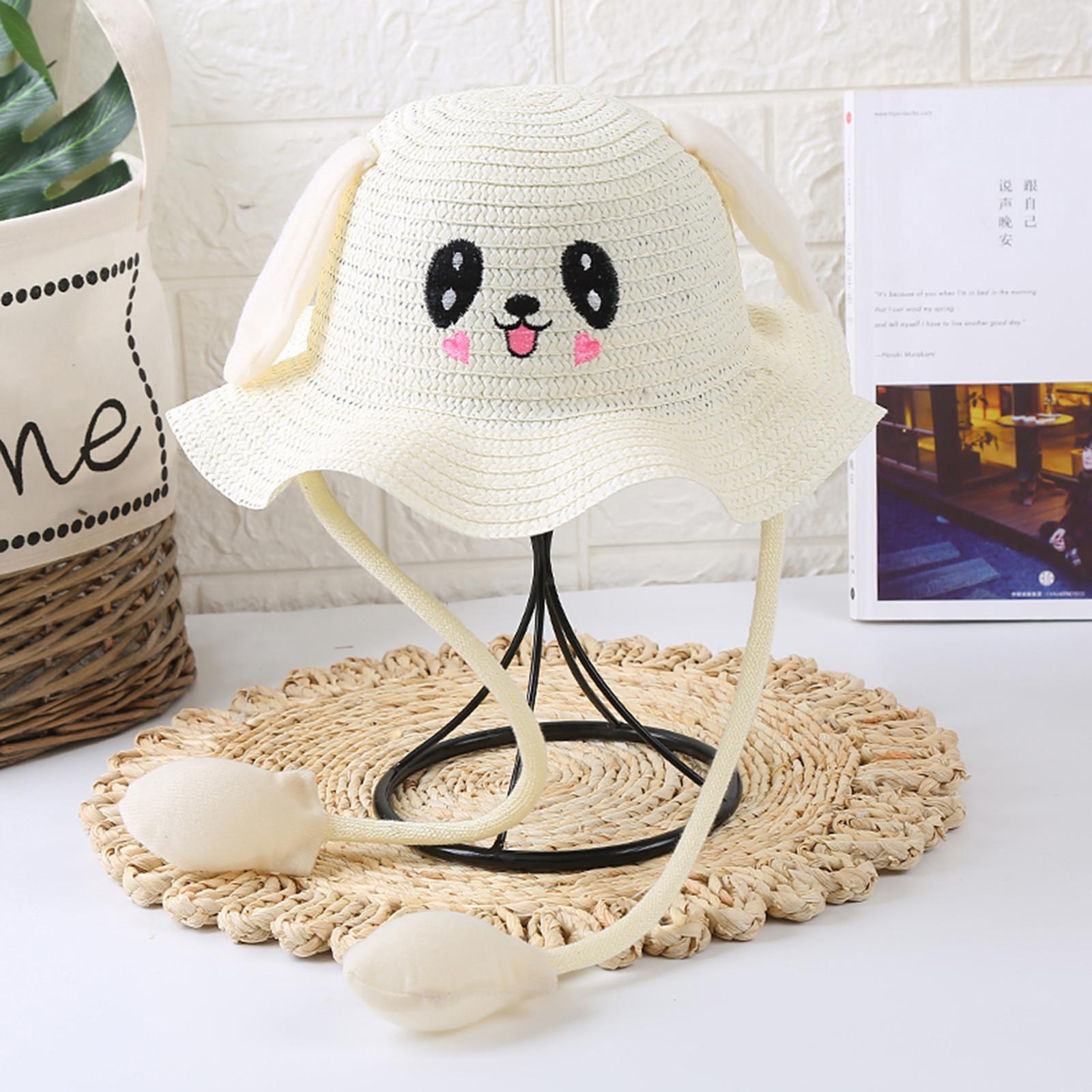 Summer Baby Bag Sunhat With Moving Ears Children Straw Hats Caps
Summer Baby Bag Sunhat With Moving Ears Children Straw Hats Caps