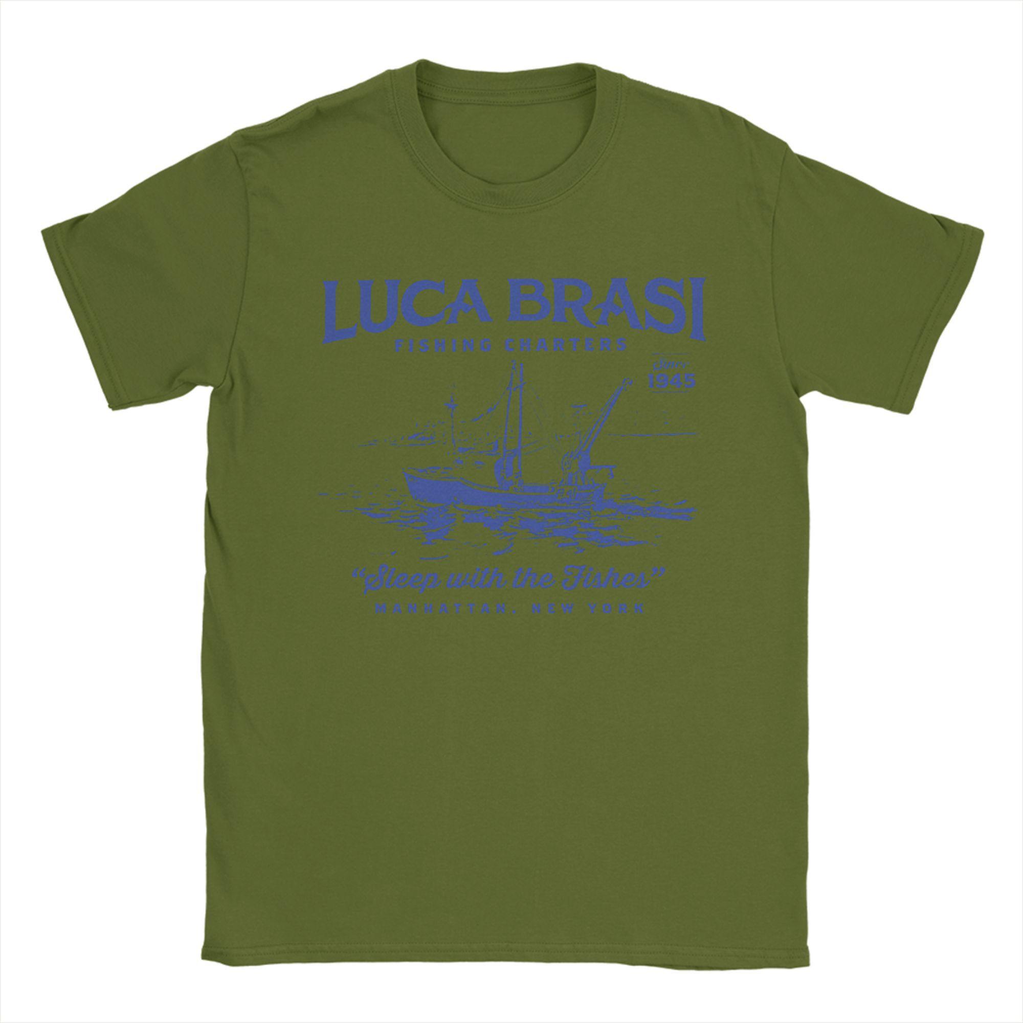 Luca Brasi Fishing Charters 100% Cotton T Shirt For Men Summer Streetwear T-Shirts O Neck Hip Hop Tees Plus Size Pattern Tops 4XL
Luca Brasi Fishing Charters 100% Cotton T Shirt For Men Summer Streetwear T-Shirts O Neck Hip Hop Tees Plus Size Pattern Tops 4XL