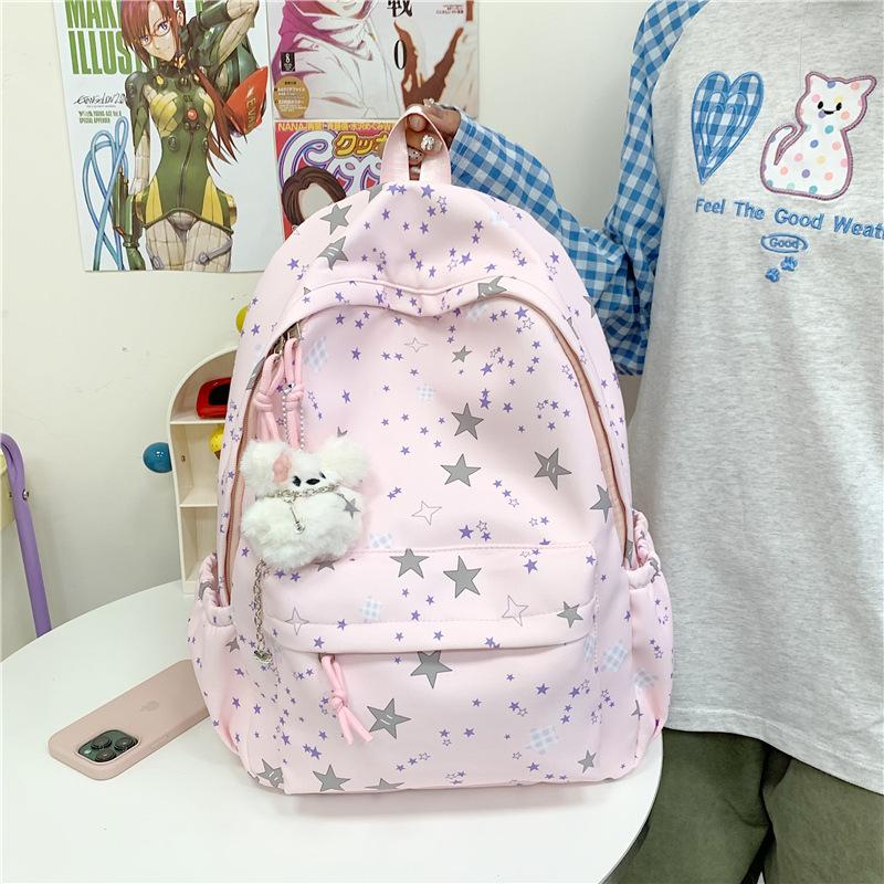 Backpack, Casual, Female College Student in Class, Korean Ins Cute Backpack, Large Capacity, Versatile, Lightweight Backpack
Backpack, Casual, Female College Student in Class, Korean Ins Cute Backpack, Large Capacity, Versatile, Lightweight Backpack