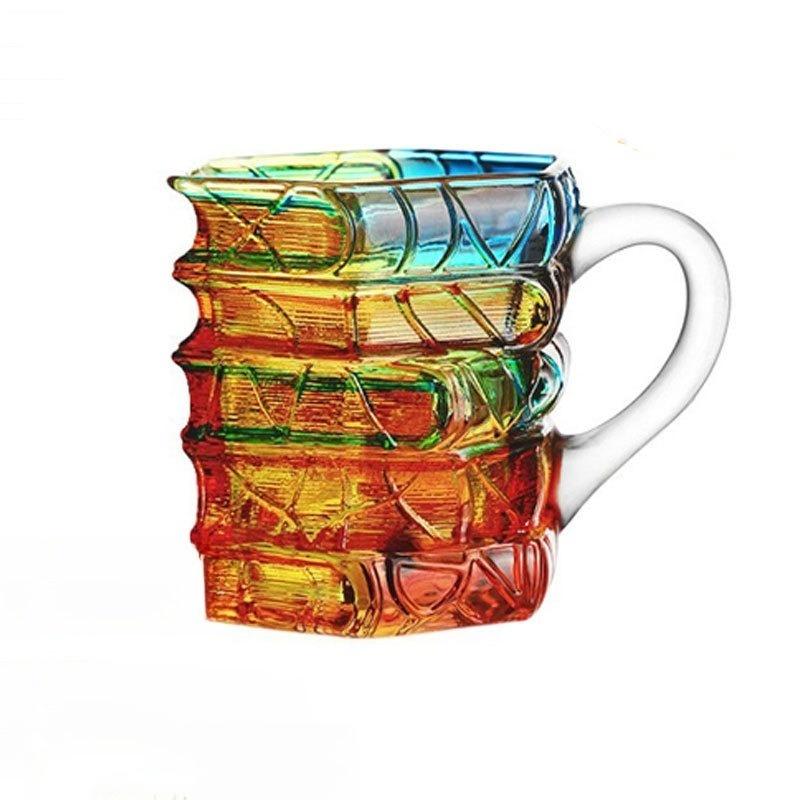 JUSTINLAU Painted Book Mug Creative High Borosilicate Glass Drinking Cup with Handle Book Cup Beer Mug Coffee Cup Breakfast Cup 350ml
JUSTINLAU Painted Book Mug Creative High Borosilicate Glass Drinking Cup with Handle Book Cup Beer Mug Coffee Cup Breakfast Cup 350ml