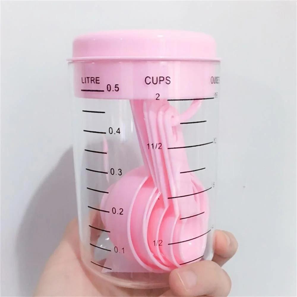 7 Pieces / Set Plastic Measuring Cups and Spoons Tea Coffee Kitchen Utensils Baking Tools Tray рожевий
7 Pieces / Set Plastic Measuring Cups and Spoons Tea Coffee Kitchen Utensils Baking Tools Tray рожевий