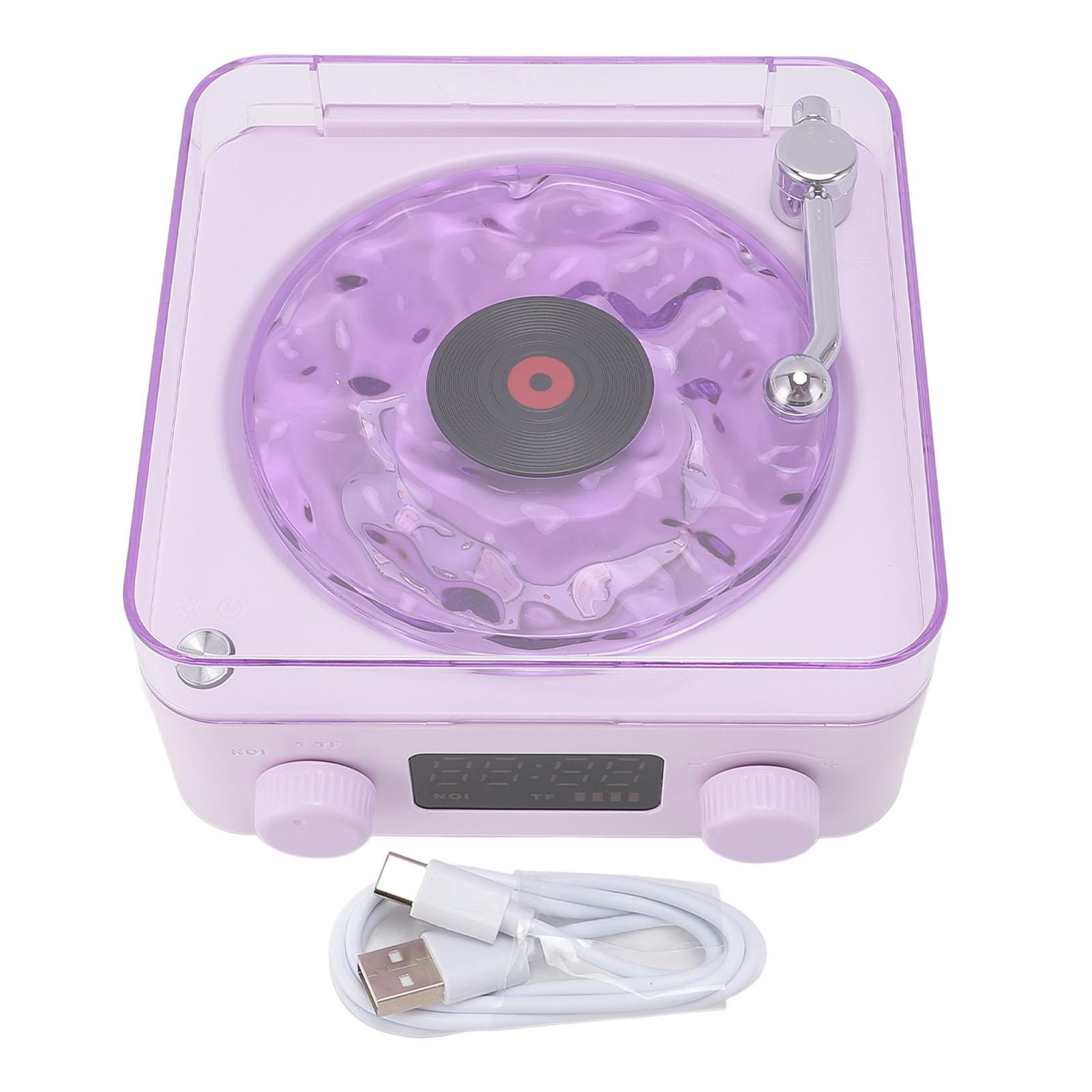 Динамик в стиле проигрывателя пластинок, беспроводной винтажный динамик, небольшой динамик BT с подсветкой и дисплеем времени Violet
Динамик в стиле проигрывателя пластинок, беспроводной винтажный динамик, небольшой динамик BT с подсветкой и дисплеем времени Violet