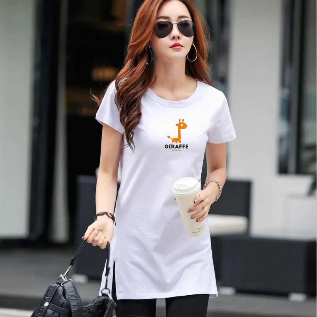 New Pure Cotton T-shirt, Short-sleeved, Mid-length Printed White Summer T-shirt, Covering The Belly and Hips XXXL
New Pure Cotton T-shirt, Short-sleeved, Mid-length Printed White Summer T-shirt, Covering The Belly and Hips XXXL
