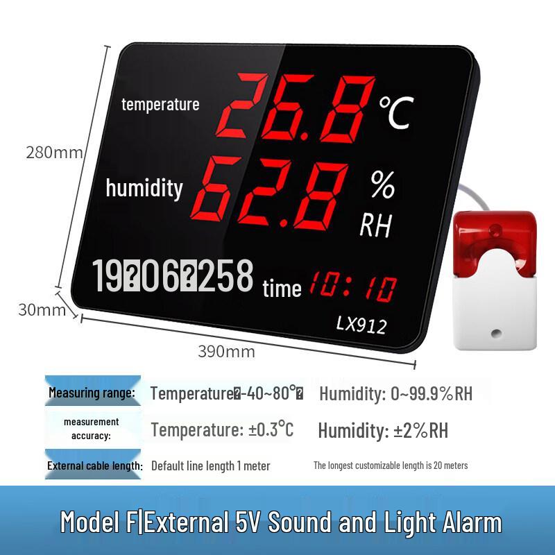 Industrial Temperature & Humidity Monitor with Alarm
Industrial Temperature & Humidity Monitor with Alarm