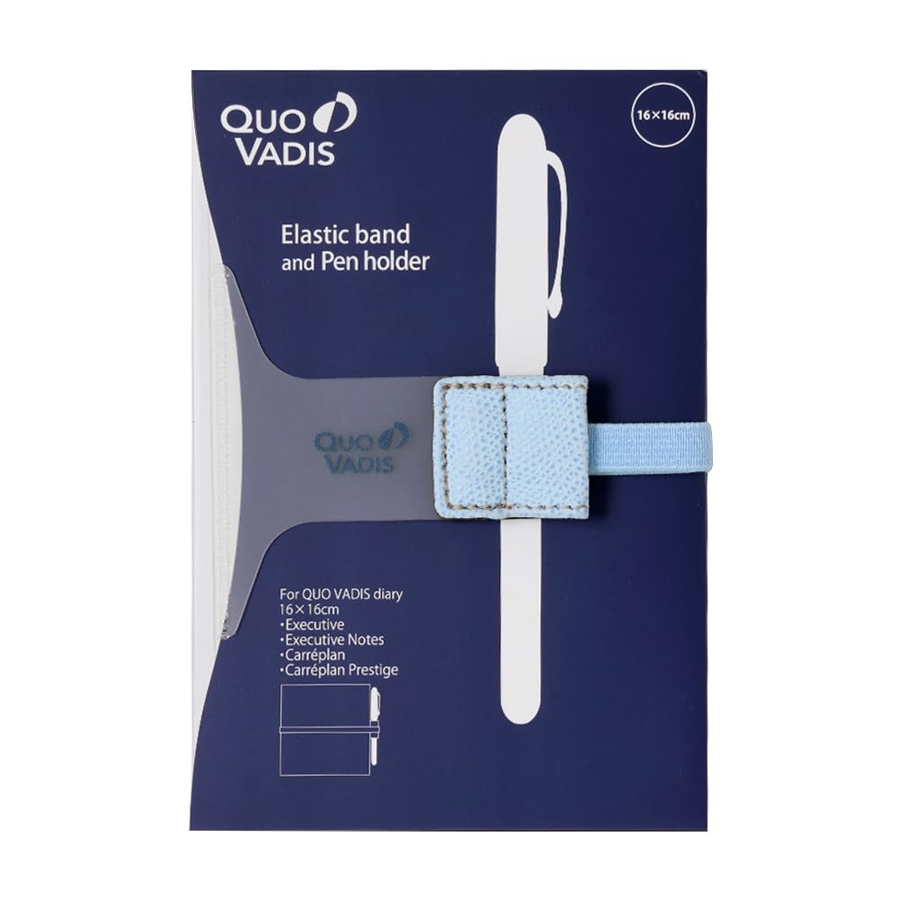 QUOVADIS Резинка для ежедневника с держателем для ручки для 16x16 см Небесно-голубой QUOVADIS qvband1616sb и Планировщики,
QUOVADIS Резинка для ежедневника с держателем для ручки для 16x16 см Небесно-голубой QUOVADIS qvband1616sb и Планировщики,