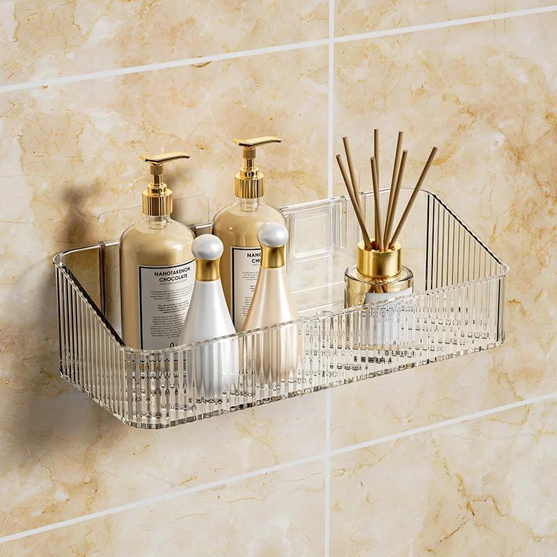 Wall Mounted Cosmetics Storage Rack No Hole Required Plastic Corner Wall Shelf Organizer Bathroom Accessories бурштин
Wall Mounted Cosmetics Storage Rack No Hole Required Plastic Corner Wall Shelf Organizer Bathroom Accessories бурштин