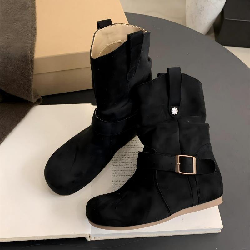 Inner heightening versatile retro stacking boots women s autumn and winter new boots thick-soled round head matte short boots 40
Inner heightening versatile retro stacking boots women s autumn and winter new boots thick-soled round head matte short boots 40