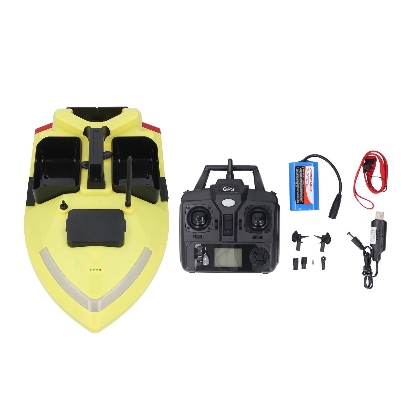 500M RC Bait Boat with Night Light GPS Auto Return Dual Motor 12000mAh Rechargeable Automatic
500M RC Bait Boat with Night Light GPS Auto Return Dual Motor 12000mAh Rechargeable Automatic