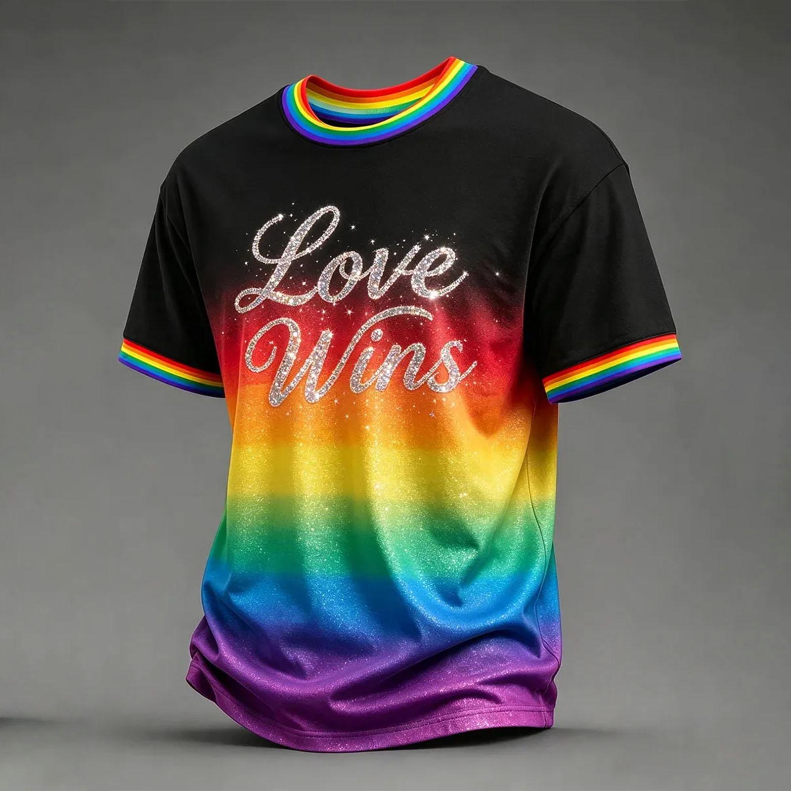 Short Sleeve Crew Neck T Shirt with Gradient Print and Flag Patch Casual Athletic Style for Men Women Unisex XXXXL
Short Sleeve Crew Neck T Shirt with Gradient Print and Flag Patch Casual Athletic Style for Men Women Unisex XXXXL