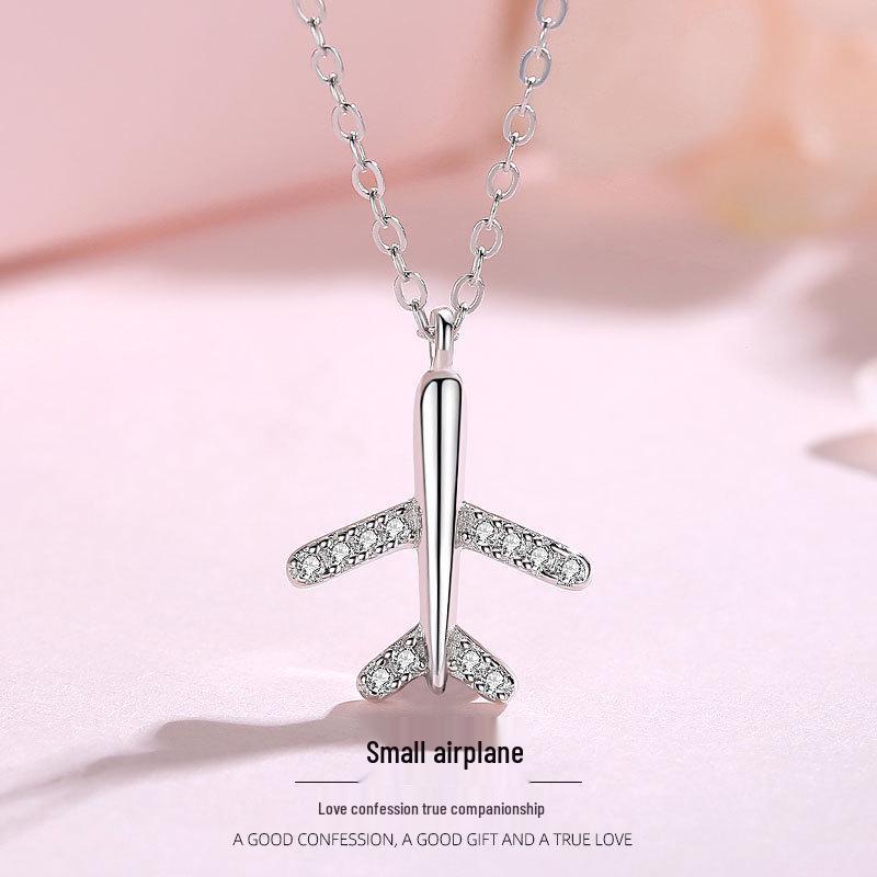 Sterling Silver S925 Airplane Necklace for Women – Elegant Clavicle Chain, Unique Design, Perfect Gift for Her 925 Silver
Sterling Silver S925 Airplane Necklace for Women – Elegant Clavicle Chain, Unique Design, Perfect Gift for Her 925 Silver