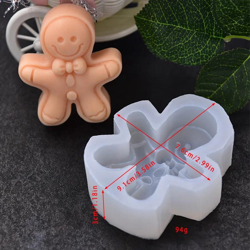 Smile Face Gingerbread Man Silicone Mold Gingerbread Sugar Cake DIY Candle Making Supplies Mould Festival Christmas Decoraions
Smile Face Gingerbread Man Silicone Mold Gingerbread Sugar Cake DIY Candle Making Supplies Mould Festival Christmas Decoraions