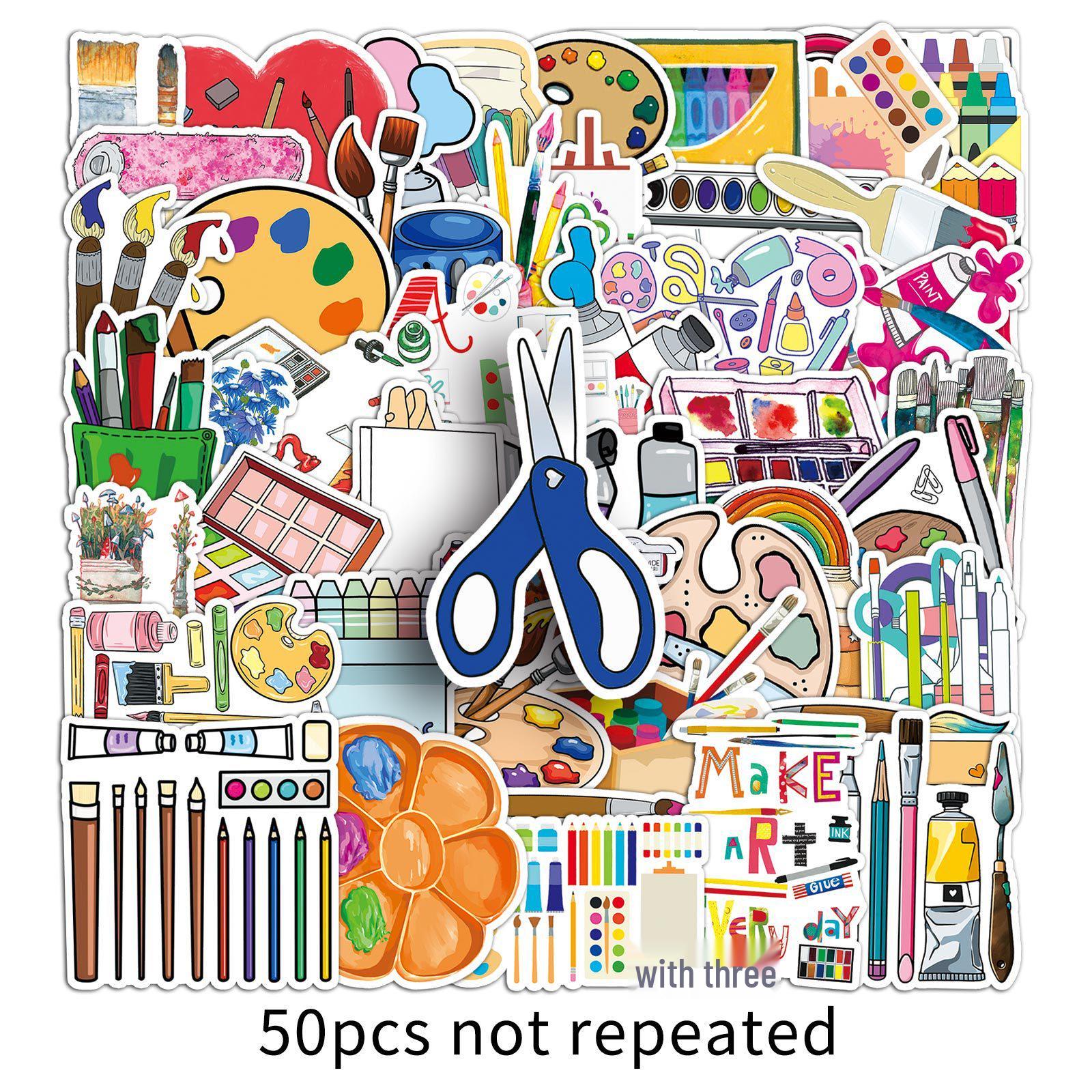 50pcs Creative Cartoon Waterproof Stickers for Planner & Stationery
50pcs Creative Cartoon Waterproof Stickers for Planner & Stationery