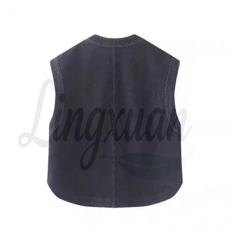 Premium Dark Blue Round Neck Denim Vest, Mall Style XL темно-синий
Premium Dark Blue Round Neck Denim Vest, Mall Style XL темно-синий