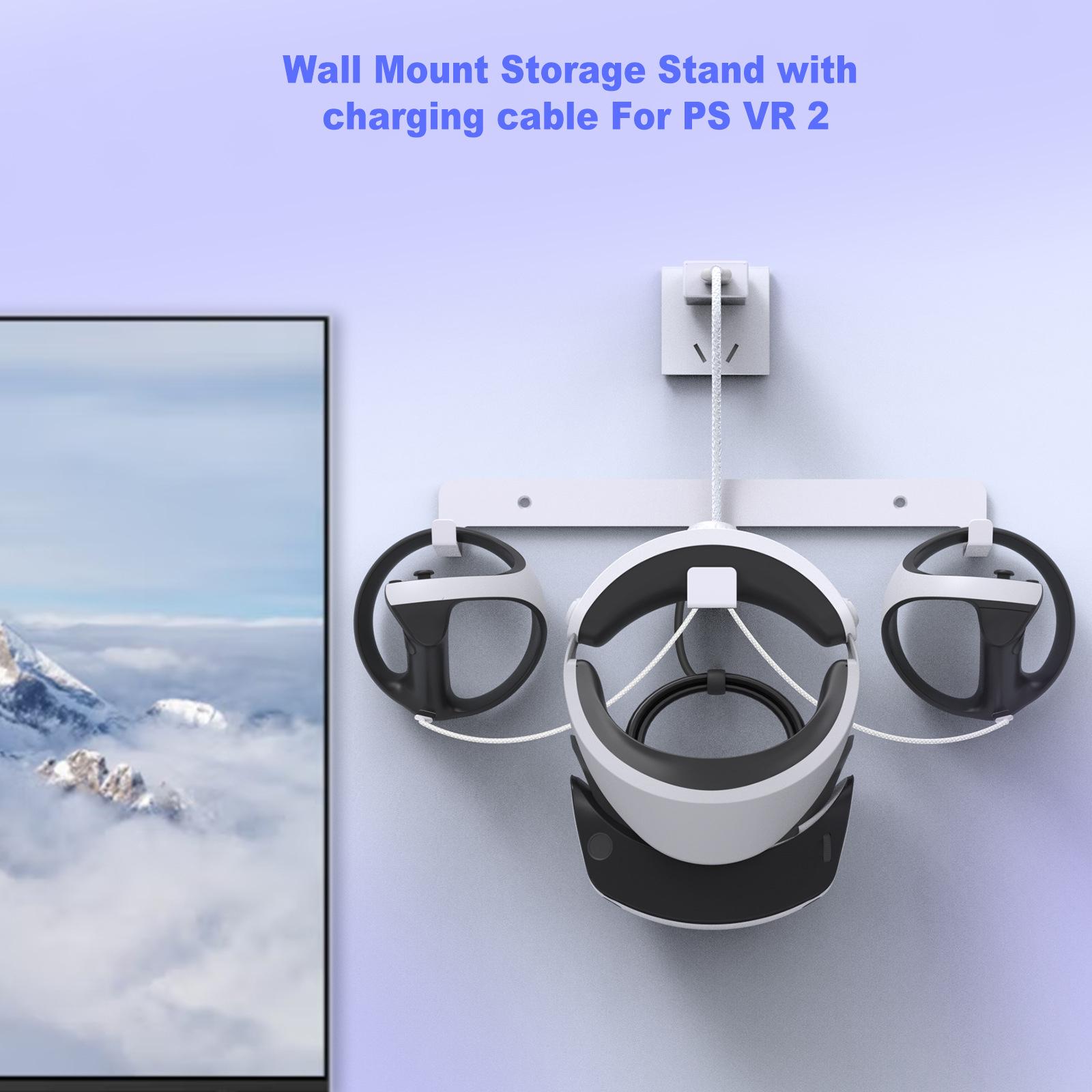 JYS JYS-P5170 For PS VR2 Wall Mount Iron Storage Stand VR Headset Controller Rack with Charging Cable Type A
JYS JYS-P5170 For PS VR2 Wall Mount Iron Storage Stand VR Headset Controller Rack with Charging Cable Type A