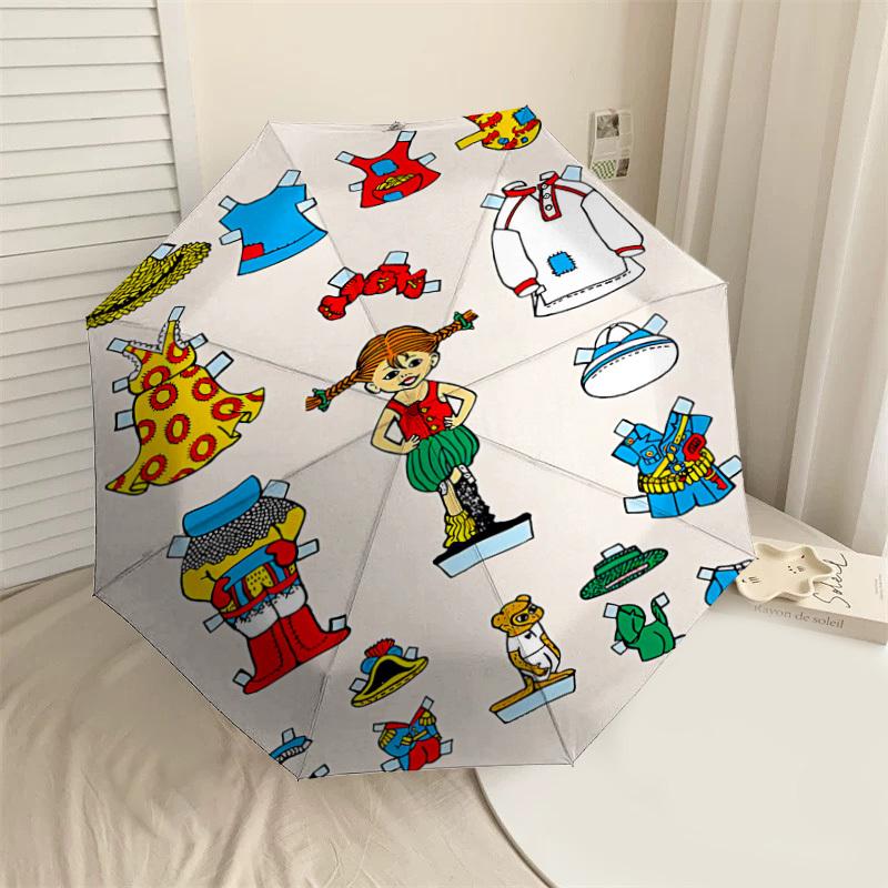 1PC Pippi Longstocking clothes Umbrella-8-Rib Reinforced, Automatic Open, Lightweight & Durable, Cute Fashion Accessory for Outdoor-K1292
1PC Pippi Longstocking clothes Umbrella-8-Rib Reinforced, Automatic Open, Lightweight & Durable, Cute Fashion Accessory for Outdoor-K1292