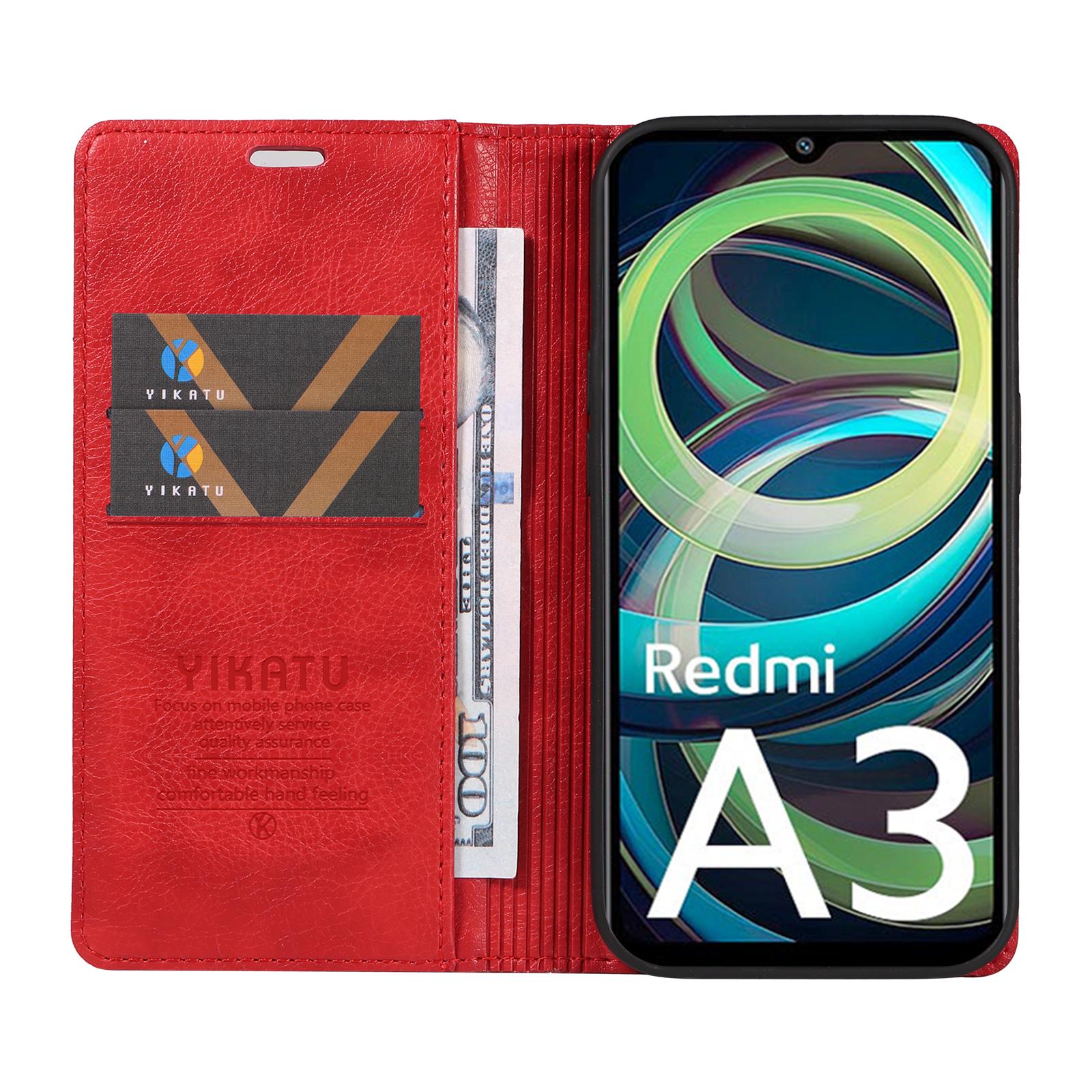 YIKATU YK-006 For Xiaomi Redmi A3 4G/Poco C61 4G Case Folio PU Leather Magnetic Absorption Phone Cover Red
YIKATU YK-006 For Xiaomi Redmi A3 4G/Poco C61 4G Case Folio PU Leather Magnetic Absorption Phone Cover Red