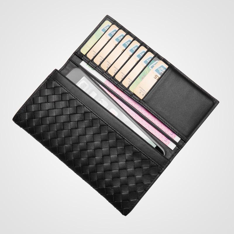 Роскошный кошелек из плетеной коровьей кожи премиум-класса, мужской кошелек-портмоне с RFID-защитой, большой вместимости, для нескольких карт
Роскошный кошелек из плетеной коровьей кожи премиум-класса, мужской кошелек-портмоне с RFID-защитой, большой вместимости, для нескольких карт