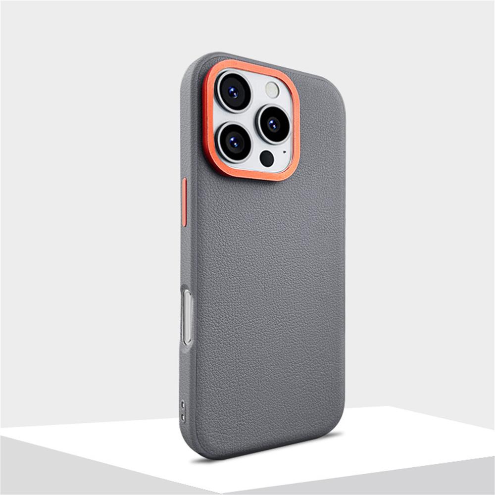 For iPhone 16 Pro Case Compatible with MagSafe PU+PC+TPU Phone Cover with Metal Lens Frame White
For iPhone 16 Pro Case Compatible with MagSafe PU+PC+TPU Phone Cover with Metal Lens Frame White