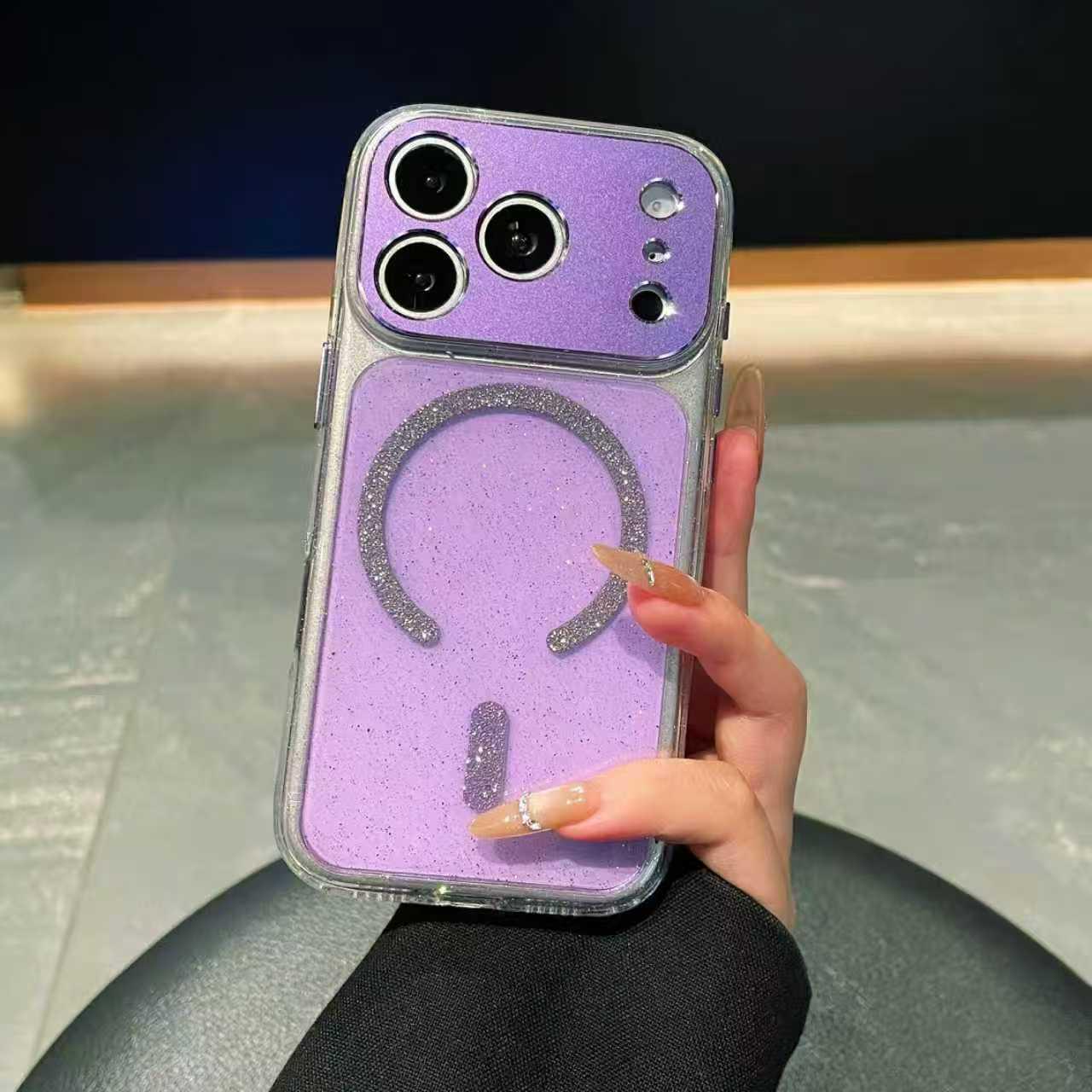 Glitter Magnetic Metal Case with Full Coverage Lens Frame for Apple 17 Pro Max and iPhone 16 iPhone 13 Pro Max фіолетовий
Glitter Magnetic Metal Case with Full Coverage Lens Frame for Apple 17 Pro Max and iPhone 16 iPhone 13 Pro Max фіолетовий