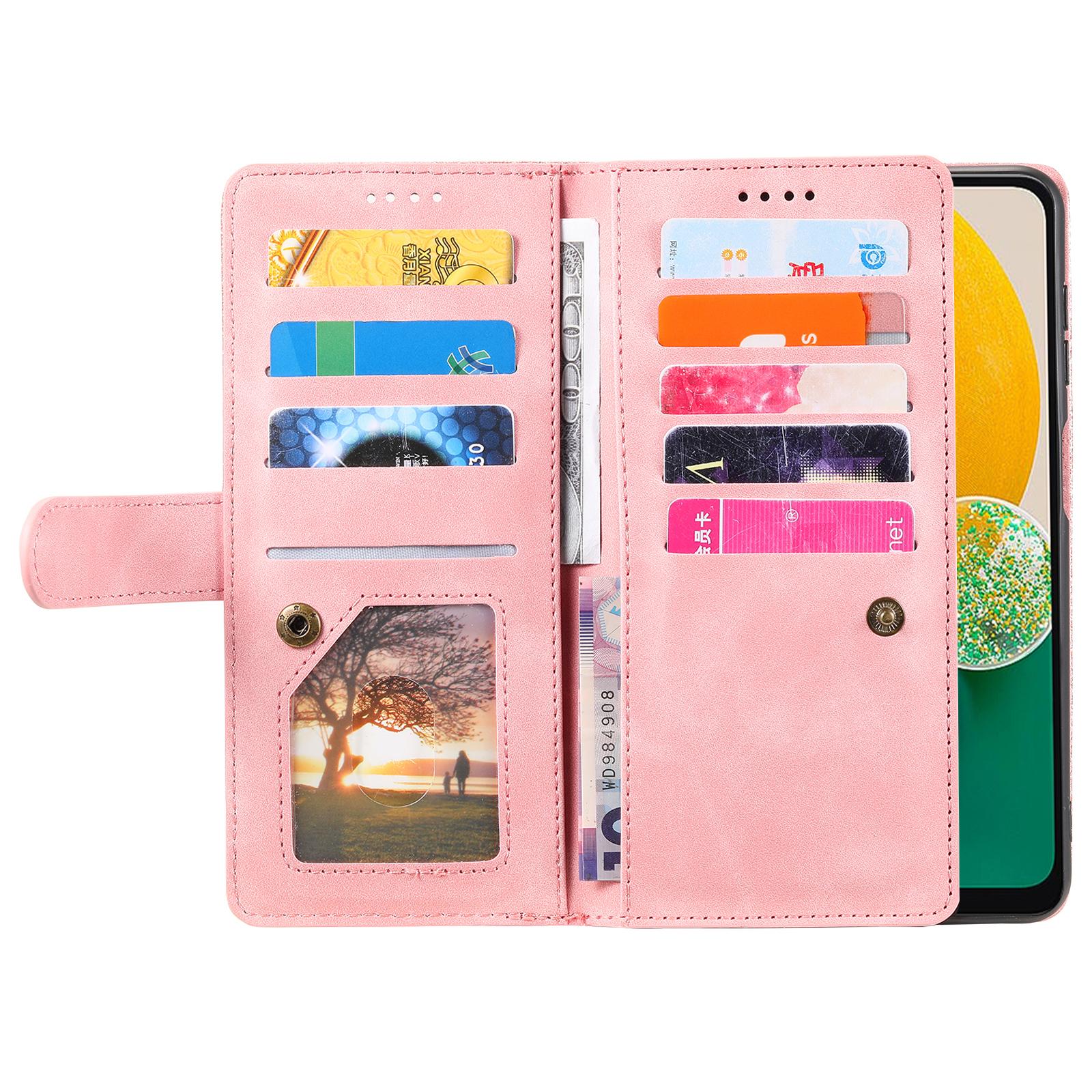 For Samsung Galaxy A17 Case 9 Card Slots Zipper Wallet PU Leather Phone Cover with Wrist Strap Black
For Samsung Galaxy A17 Case 9 Card Slots Zipper Wallet PU Leather Phone Cover with Wrist Strap Black