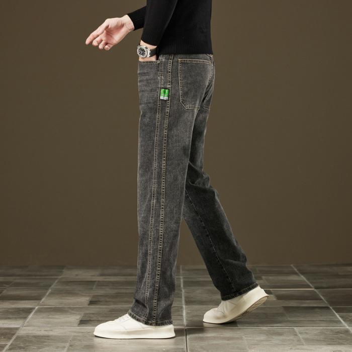 Мужские повседневные джинсы из черного денима широкого кроя: Прямые брюки свободного кроя для бизнеса и повседневной носки осенью 32 темно-серого
Мужские повседневные джинсы из черного денима широкого кроя: Прямые брюки свободного кроя для бизнеса и повседневной носки осенью 32 темно-серого
