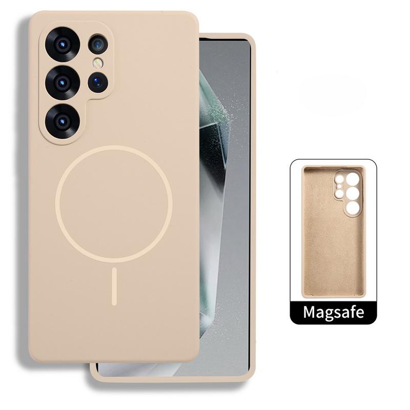 Однотонный мягкий силиконовый противоударный матовый чехол для Samsung Galaxy S25 Ultra S24 Plus S23, защита объектива для Magsafe Slim Magnetic Phone Cover Samsung S23 золотой
Однотонный мягкий силиконовый противоударный матовый чехол для Samsung Galaxy S25 Ultra S24 Plus S23, защита объектива для Magsafe Slim Magnetic Phone Cover Samsung S23 золотой