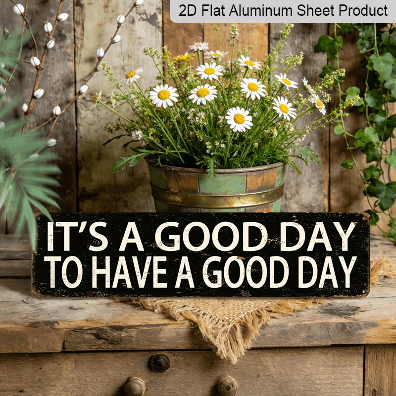 2D Flat 15.7×3.94inch Good Day Vintage Aluminum Sign, Aluminum Decorative Sign, Durable Wall Decor for Home, Farmhouse, Porch, Garage & Outdoor 40cm x 10cm
2D Flat 15.7×3.94inch Good Day Vintage Aluminum Sign, Aluminum Decorative Sign, Durable Wall Decor for Home, Farmhouse, Porch, Garage & Outdoor 40cm x 10cm