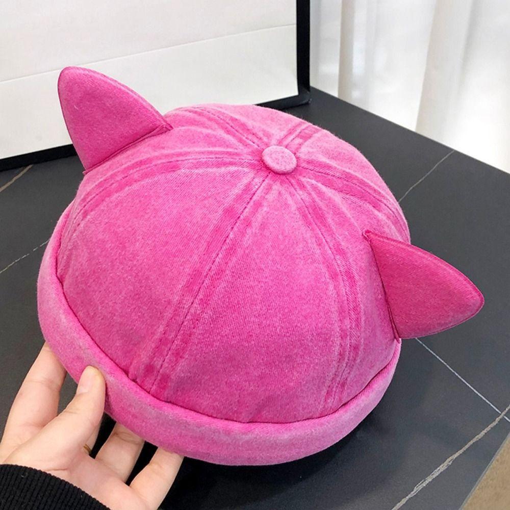 Adjustable Cat Ears Brimless Hat Sweet Bucket Cap Fashion Solid Color Beanie Hat Unisex рожевий червоний колір
Adjustable Cat Ears Brimless Hat Sweet Bucket Cap Fashion Solid Color Beanie Hat Unisex рожевий червоний колір