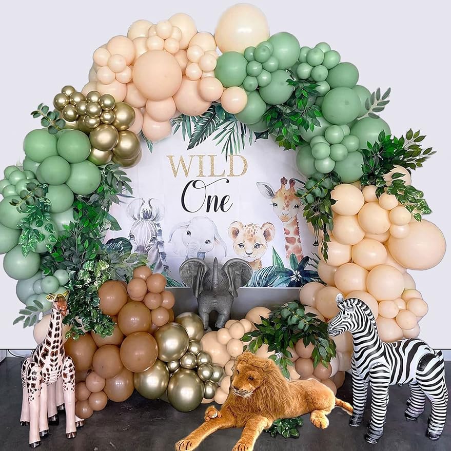 Комплект гирлянды из воздушных шаров Safari Jungle Woodland Sage Green Balloon Arca для детского душа Wild One Neutral Gender Reveal Decoration
Комплект гирлянды из воздушных шаров Safari Jungle Woodland Sage Green Balloon Arca для детского душа Wild One Neutral Gender Reveal Decoration