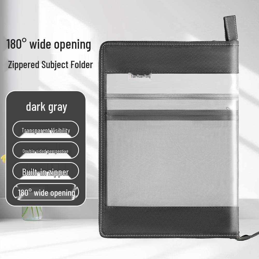 L-Shaped A4 Transparent Subject Classification Bag with Zipper
L-Shaped A4 Transparent Subject Classification Bag with Zipper