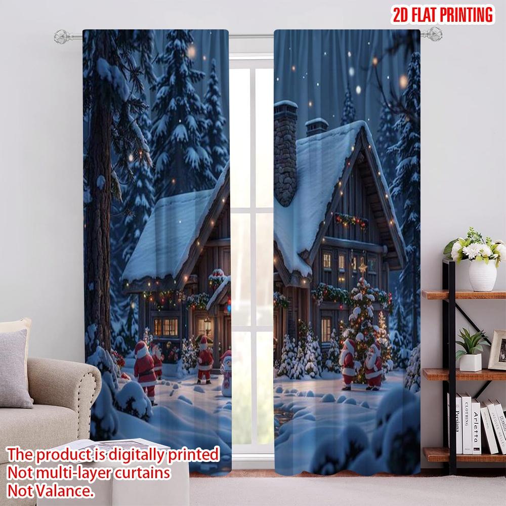 2pcs 2D flat printing Merry Christmas Curtains Santa Claus holiday scene Fabric Without Electricity Birthday Party Perfect for 100*130 HOOK 1pcs
2pcs 2D flat printing Merry Christmas Curtains Santa Claus holiday scene Fabric Without Electricity Birthday Party Perfect for 100*130 HOOK 1pcs