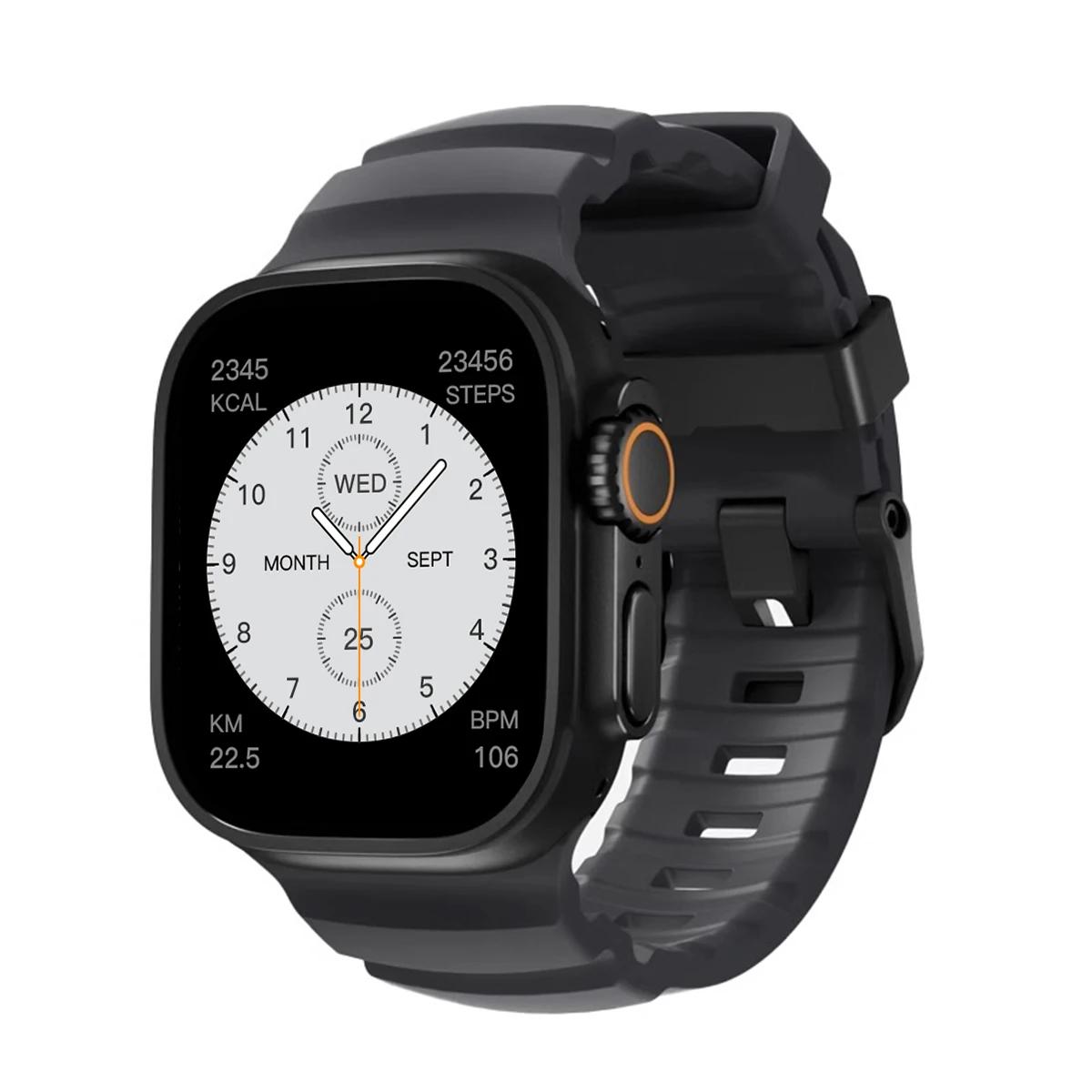 NEW Sport Silicone Band For Apple Watch Ultra 3 11 10 9 8 7 6 SE3 Titanium Metal Bracelet Strap For iWatch 42mm 44 45 46mm 49mm S11-46mm
NEW Sport Silicone Band For Apple Watch Ultra 3 11 10 9 8 7 6 SE3 Titanium Metal Bracelet Strap For iWatch 42mm 44 45 46mm 49mm S11-46mm