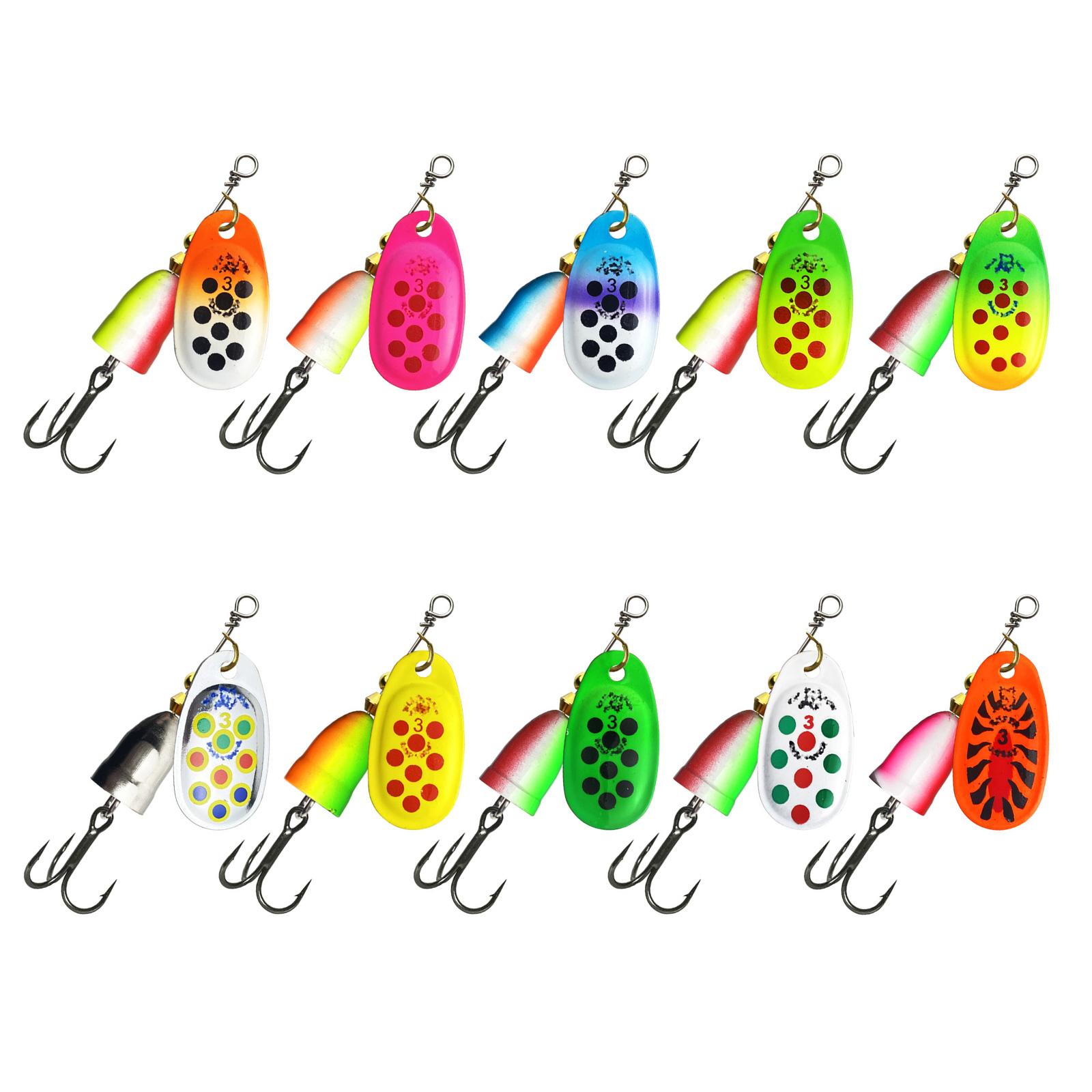 10Pcs Trout Spinner Baits Kit with Treble Hooks 5/6/8/9/11g Fishing Lure Spinnerbait Saltwater Fishing Tackle Accessory 5G
10Pcs Trout Spinner Baits Kit with Treble Hooks 5/6/8/9/11g Fishing Lure Spinnerbait Saltwater Fishing Tackle Accessory 5G