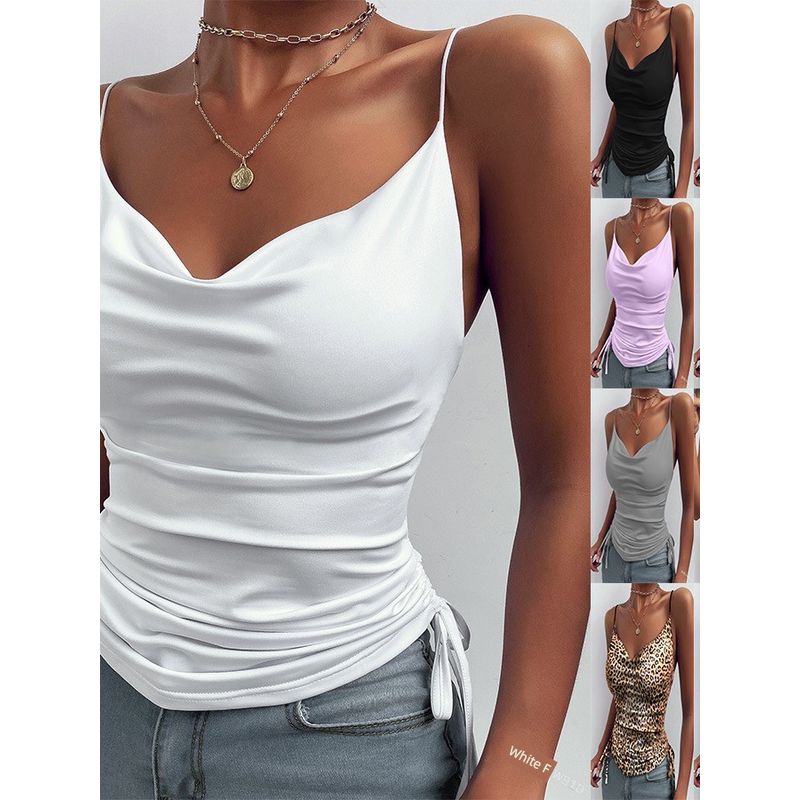 V-neck Solid Color Drawstring Backless Sling V Neck Pure Color Drawstring Sling Black XXL
V-neck Solid Color Drawstring Backless Sling V Neck Pure Color Drawstring Sling Black XXL