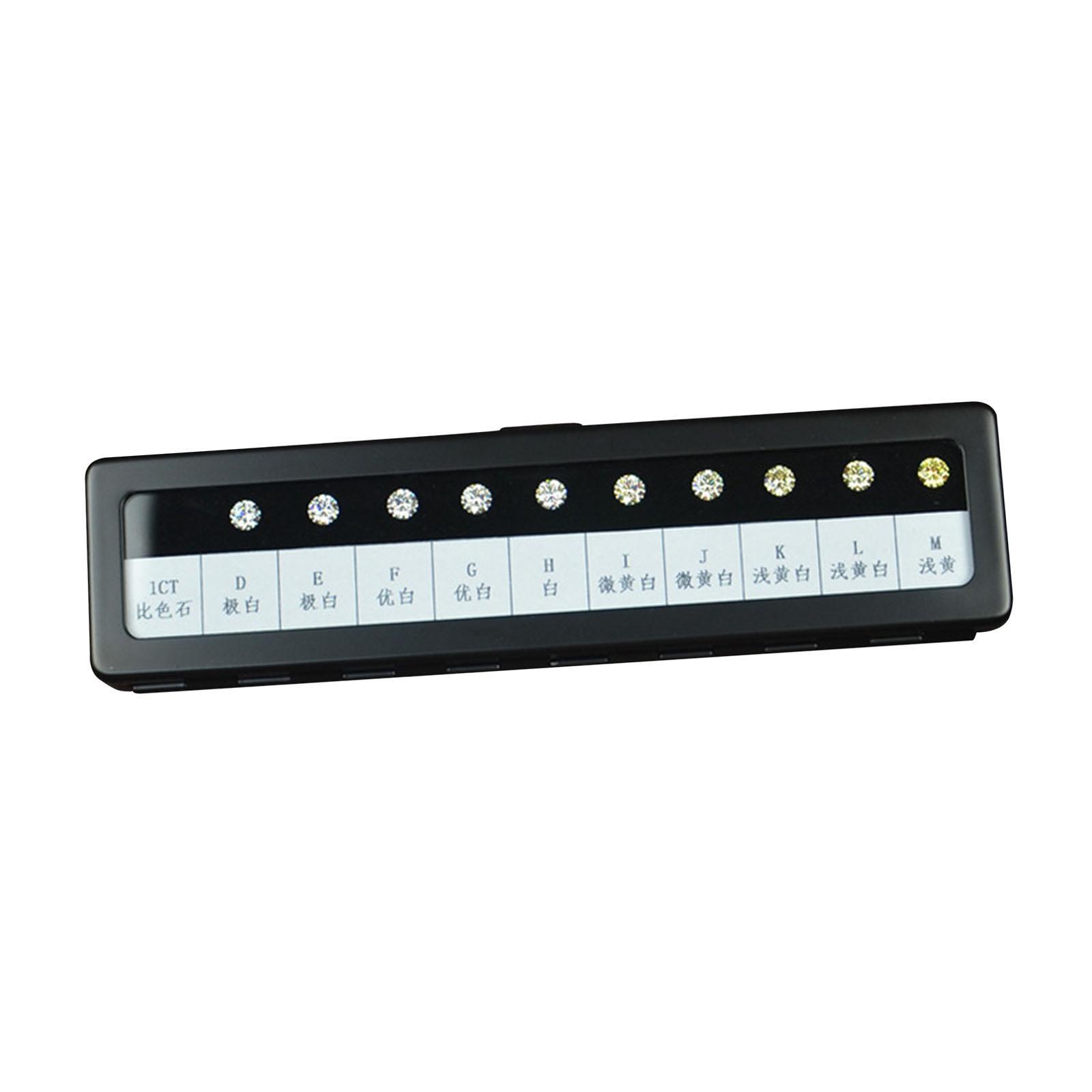 mulated Diamond Color Scale Holder Supplies Stone Tester Color Tester Tool Black Box
mulated Diamond Color Scale Holder Supplies Stone Tester Color Tester Tool Black Box
