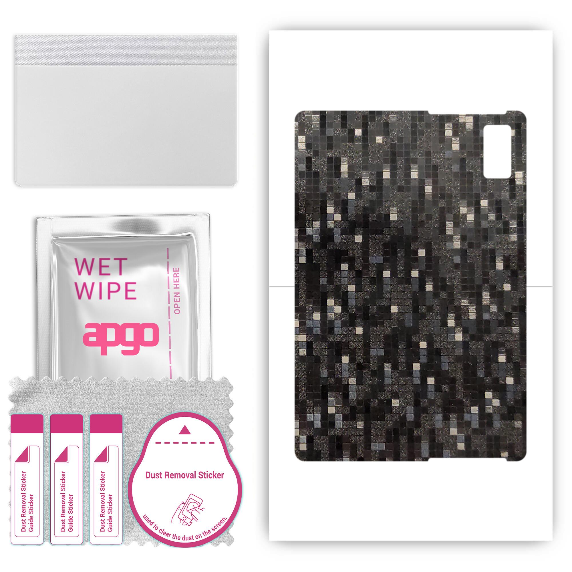 apgo Protective Skin Sticker for the back compatible with HTC A100, Wrap Film, Foil, Vinyl - Pattern Carbon Black Pixel
apgo Protective Skin Sticker for the back compatible with HTC A100, Wrap Film, Foil, Vinyl - Pattern Carbon Black Pixel