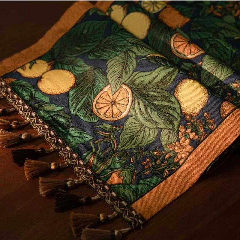Retro Jacquard Table Runner with Tassels Sunflower Embroidery Table Setting Ethnic Style Dining Kitchen Decoration Table Runners 35x140CM лимон
Retro Jacquard Table Runner with Tassels Sunflower Embroidery Table Setting Ethnic Style Dining Kitchen Decoration Table Runners 35x140CM лимон