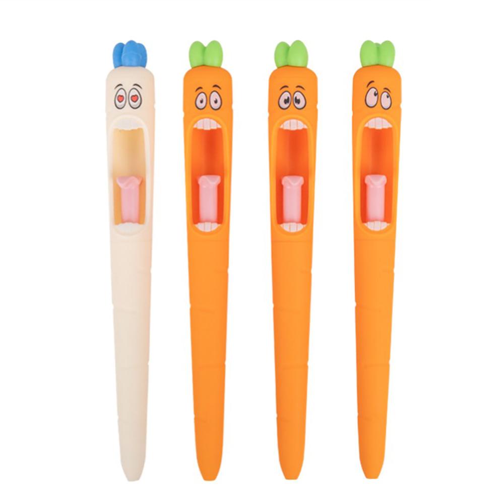 4 pcs carrot pens, funny and fun, tongue pushing pen, neutral pen, fun
4 pcs carrot pens, funny and fun, tongue pushing pen, neutral pen, fun