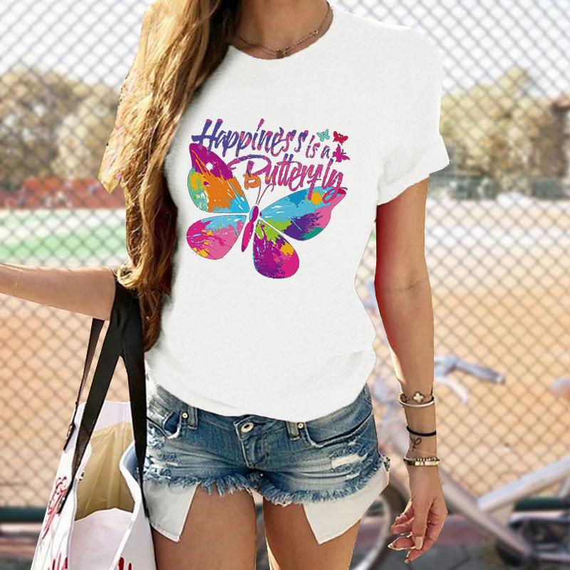 cotton 100% Europe and United States Summer Women s Round Neck Butterfly Print Short-sleeved Women s T-shirt Tops Oversized 8XL
cotton 100% Europe and United States Summer Women s Round Neck Butterfly Print Short-sleeved Women s T-shirt Tops Oversized 8XL