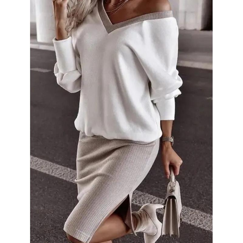 Women s Casual V-Neck Hoodie and Skirt Set Small белый
Women s Casual V-Neck Hoodie and Skirt Set Small белый