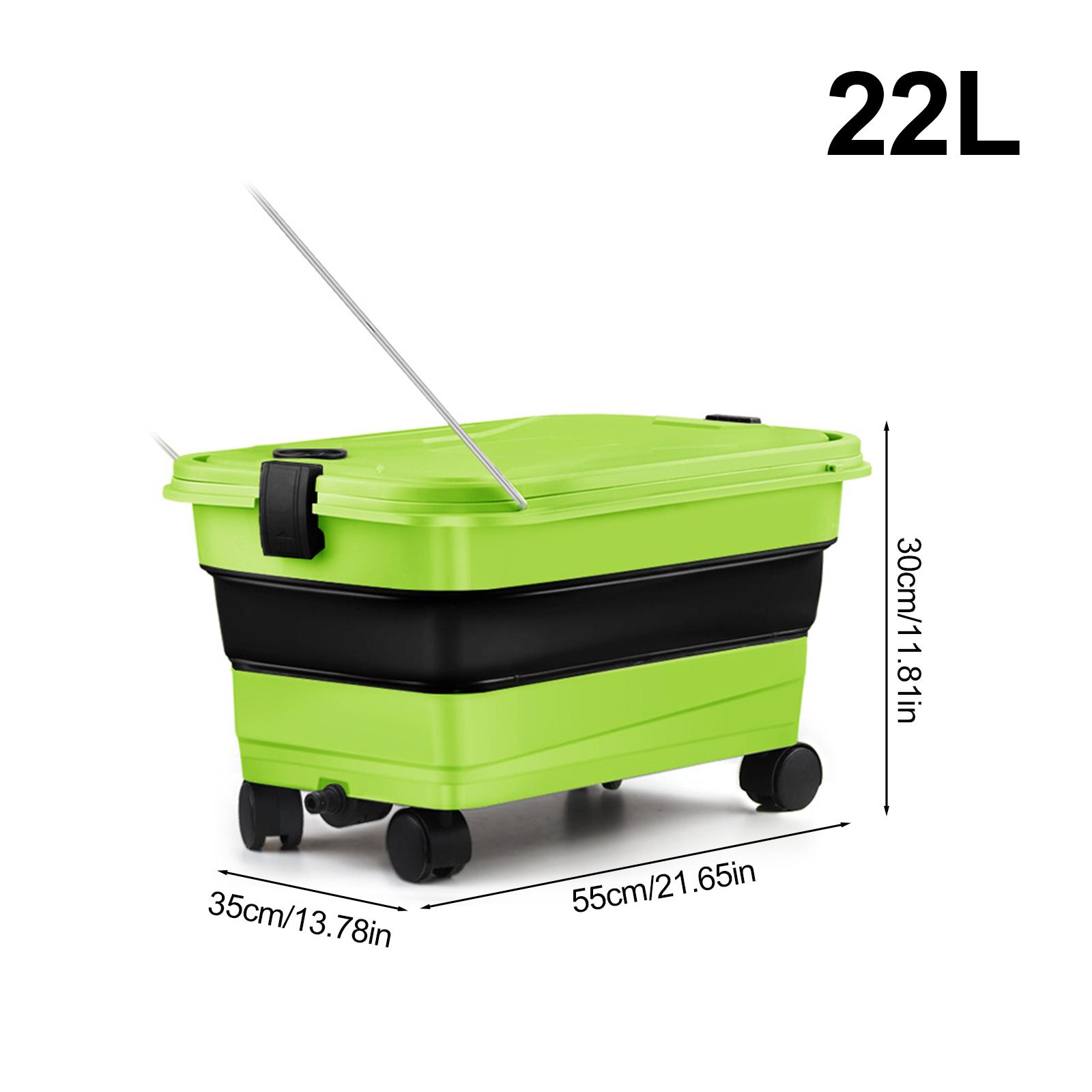 22L Collapsible Bucket for Car Washing with Wheels Handle Drain Plug and Water Outlet Foldable Multi-Use for Home Mop Cleaning зелений
22L Collapsible Bucket for Car Washing with Wheels Handle Drain Plug and Water Outlet Foldable Multi-Use for Home Mop Cleaning зелений