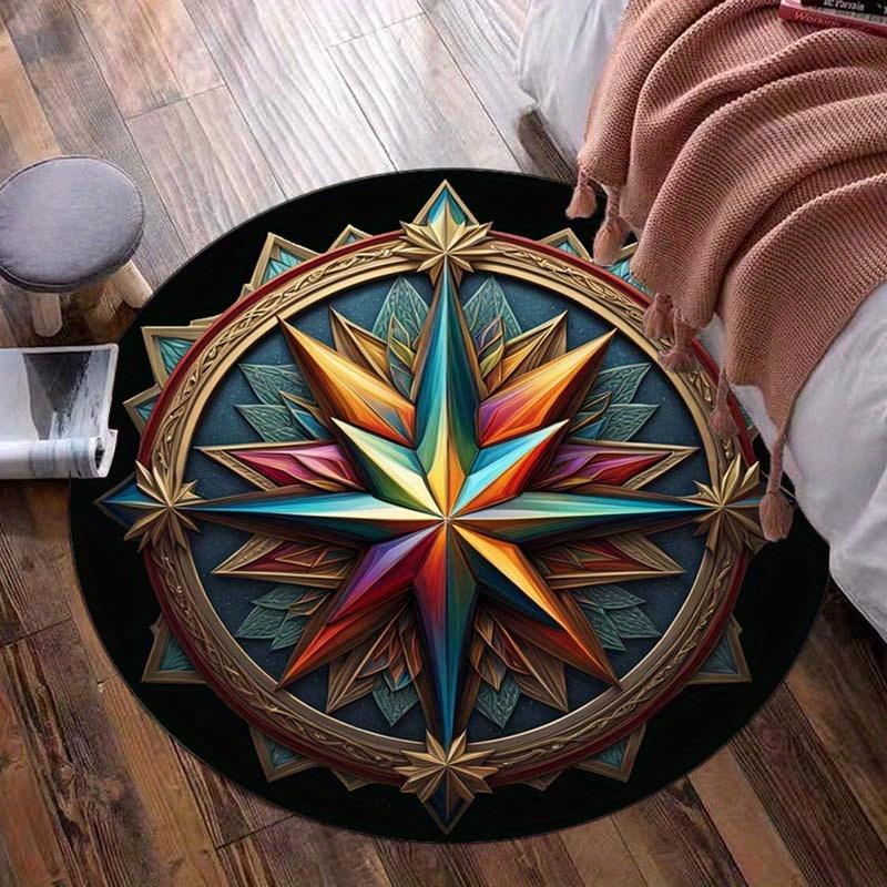 Mandala star geometric rainbow pattern round rug crystal velvet bohemian yoga meditation room decor spiritual home carpet 60cm x 60cm
Mandala star geometric rainbow pattern round rug crystal velvet bohemian yoga meditation room decor spiritual home carpet 60cm x 60cm