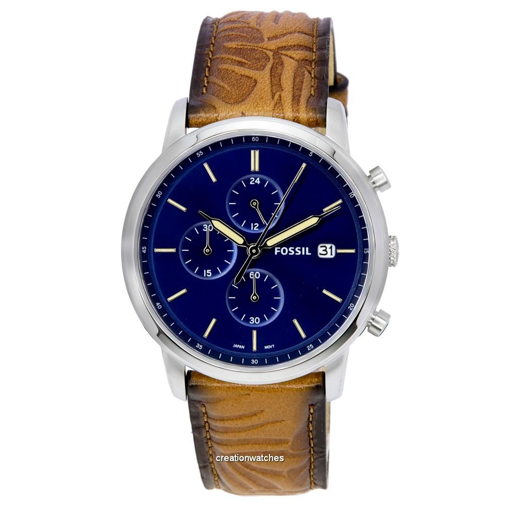 Fossil Minimalist Chronograph Кварцевые мужские часы с синим циферблатом FS5928
Fossil Minimalist Chronograph Кварцевые мужские часы с синим циферблатом FS5928