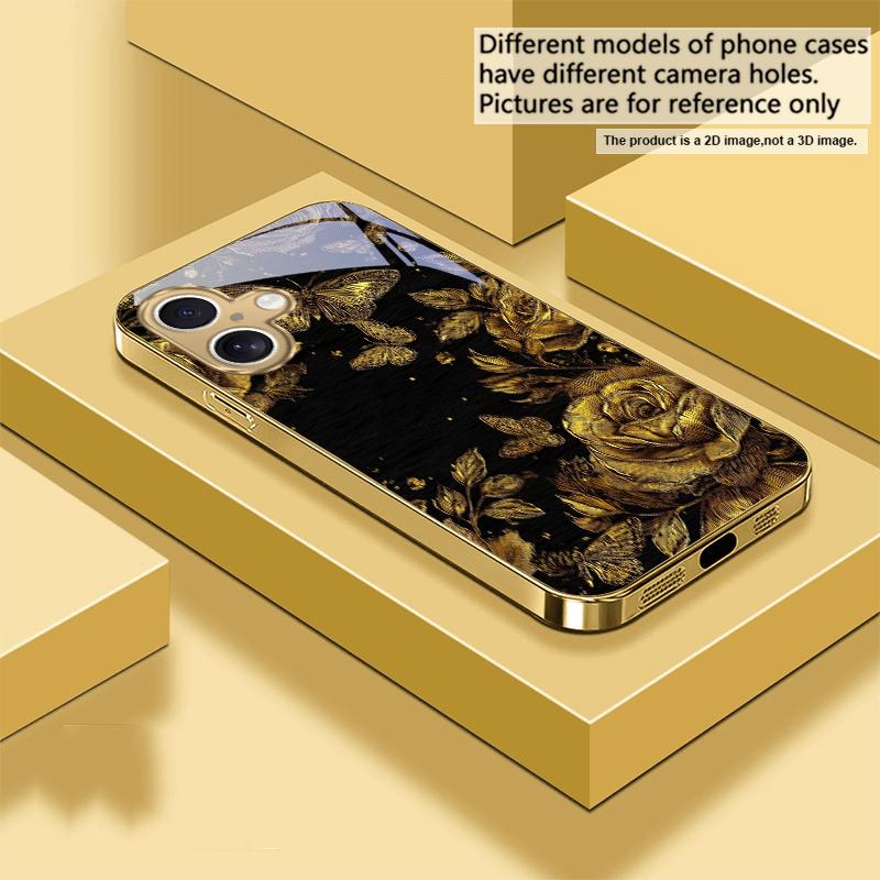 Rose petal butterfly For IPhone 17Pro Max 16 17 Pro oMax 15 Pro 14 13 Plus 12Mini 11ProMax XR 16E Air Golden glass phone case iPhone XS
Rose petal butterfly For IPhone 17Pro Max 16 17 Pro oMax 15 Pro 14 13 Plus 12Mini 11ProMax XR 16E Air Golden glass phone case iPhone XS