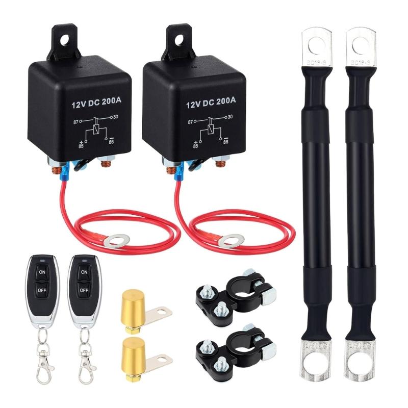 Boat Car Battery Stop Switch Kit with Remote, 200A 12V, Prevent Unauthorized Use and Electrical Drain for Secure Parking 1
Boat Car Battery Stop Switch Kit with Remote, 200A 12V, Prevent Unauthorized Use and Electrical Drain for Secure Parking 1