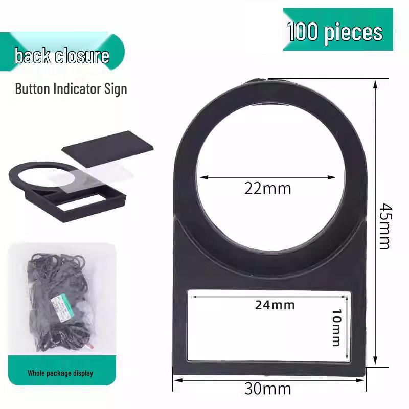 Eleco 22mm Snap-in Sign Frame Indicator Button Label, 100 Pieces
Eleco 22mm Snap-in Sign Frame Indicator Button Label, 100 Pieces